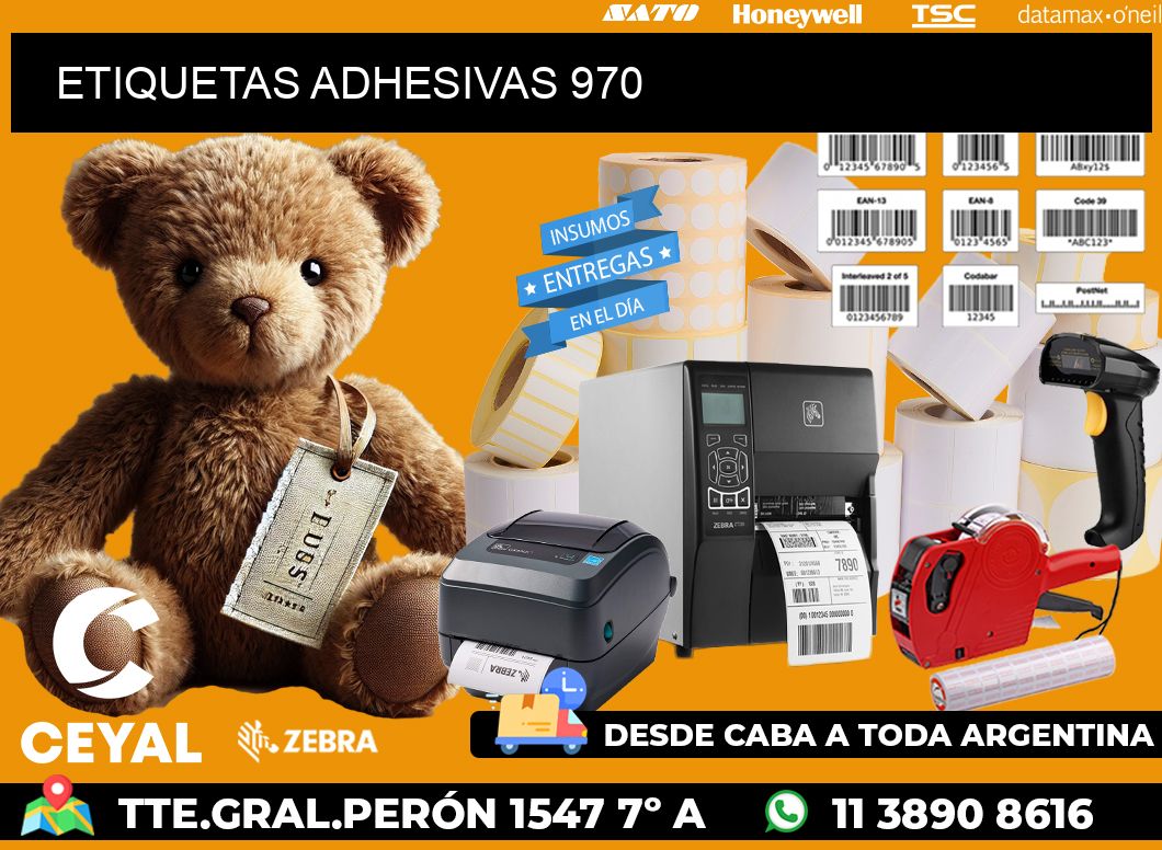 ETIQUETAS ADHESIVAS 970