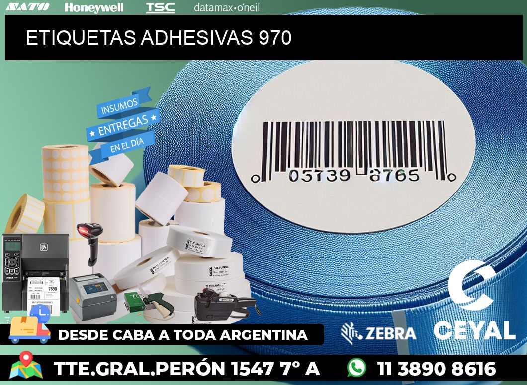 ETIQUETAS ADHESIVAS 970