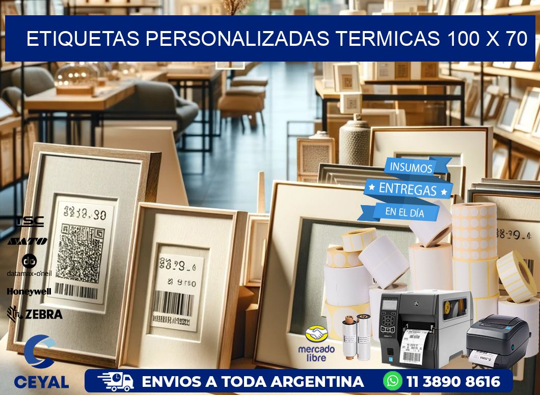 ETIQUETAS PERSONALIZADAS TERMICAS 100 x 70