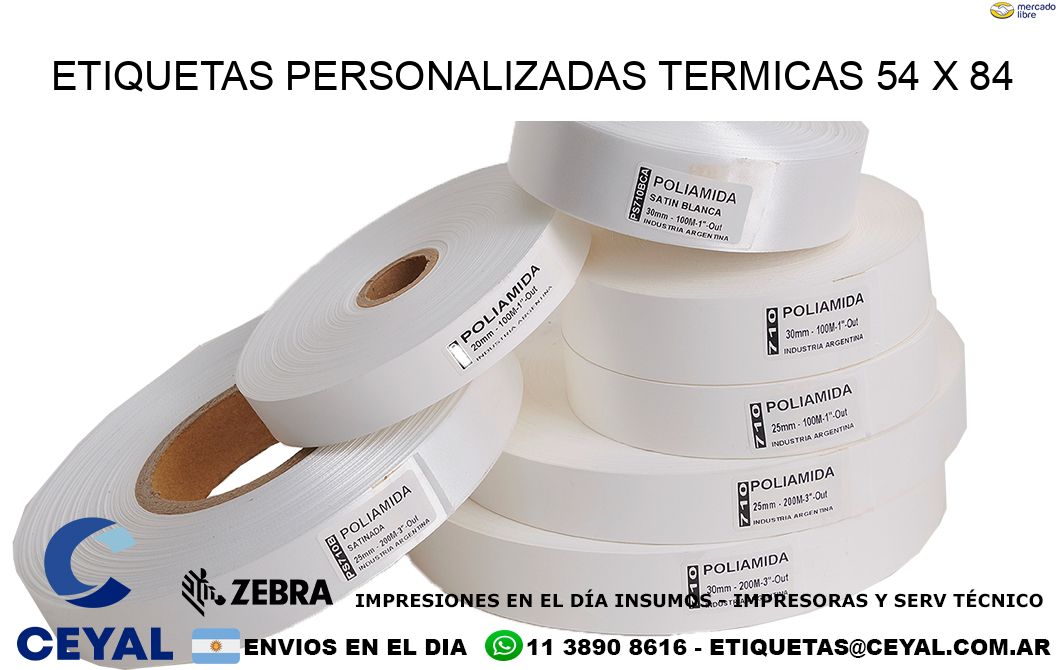 ETIQUETAS PERSONALIZADAS TERMICAS 54 x 84