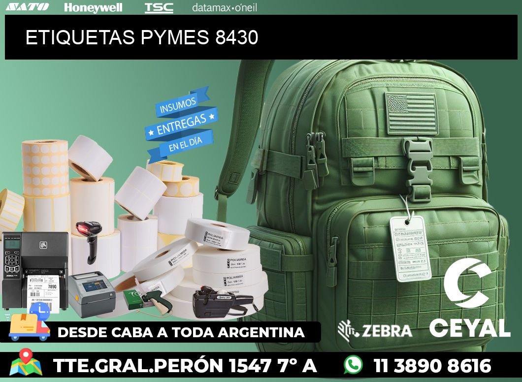 ETIQUETAS PYMES 8430