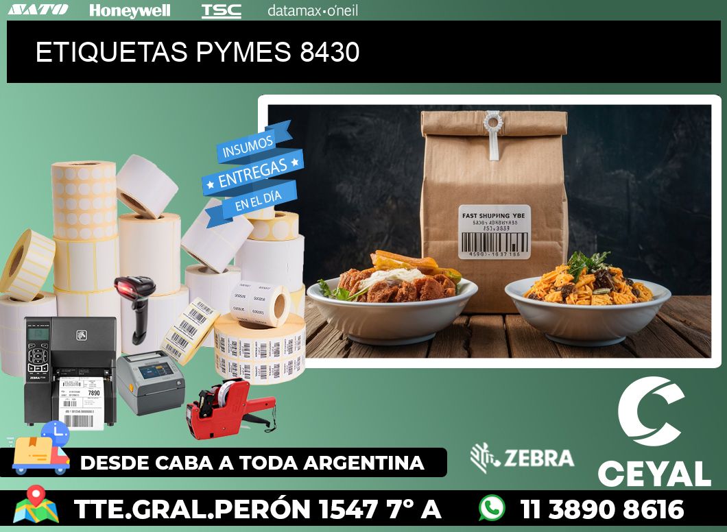 ETIQUETAS PYMES 8430