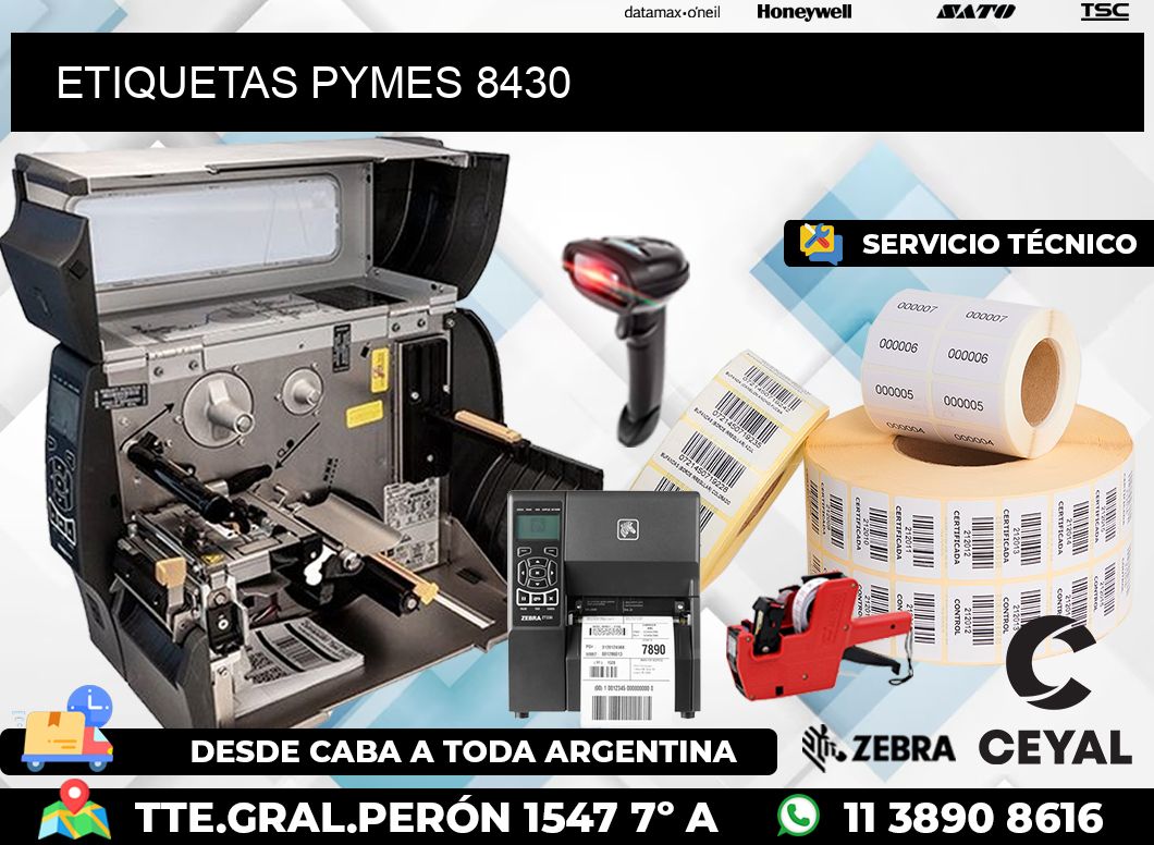 ETIQUETAS PYMES 8430