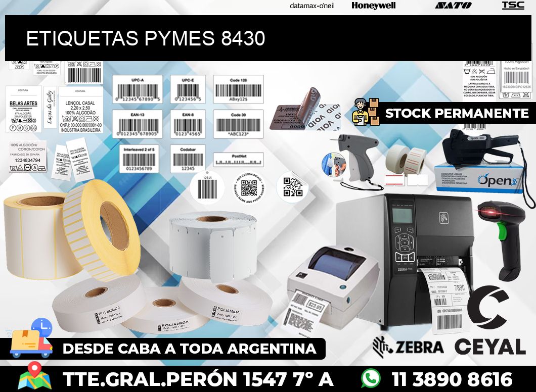 ETIQUETAS PYMES 8430