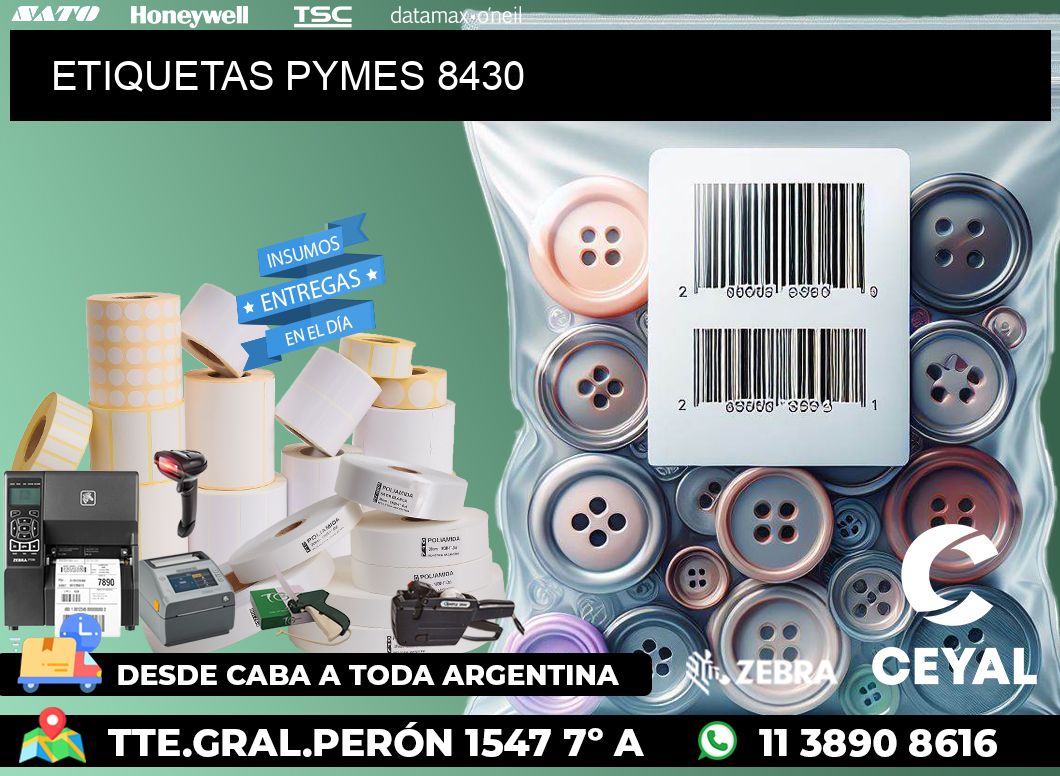 ETIQUETAS PYMES 8430