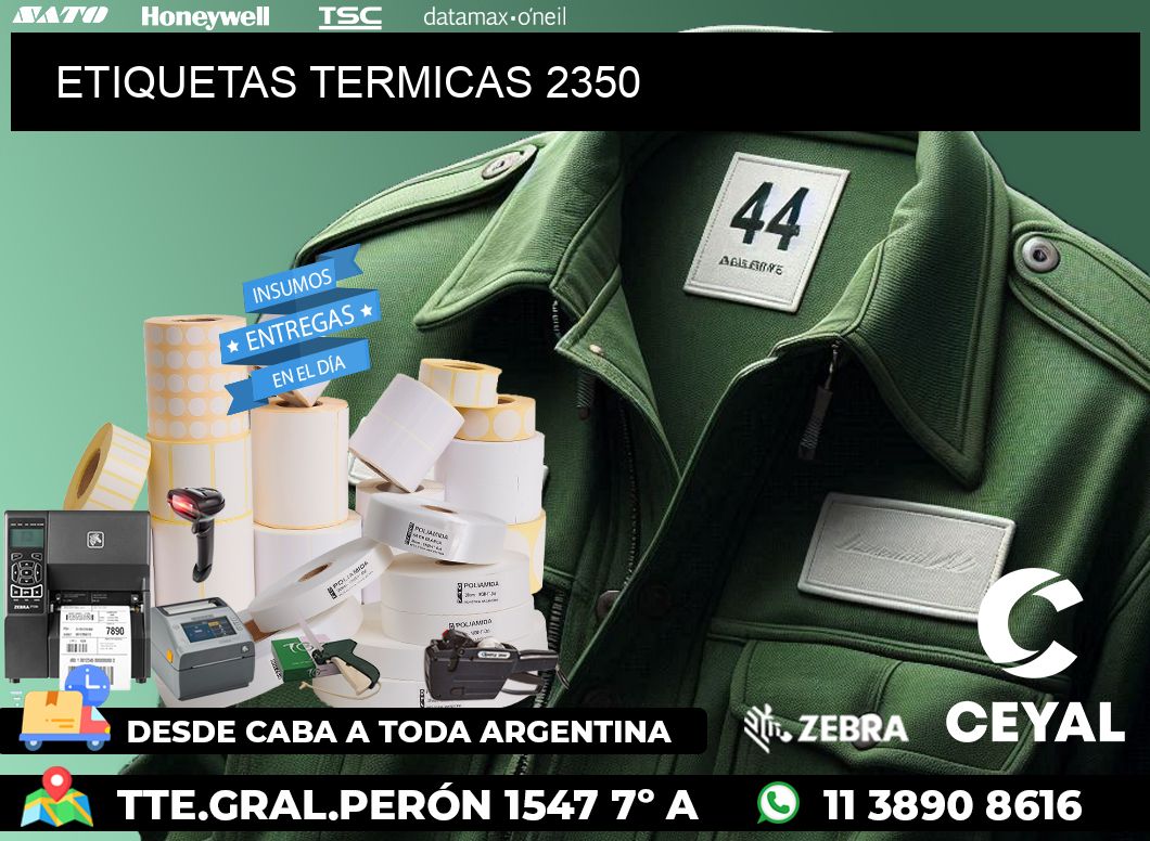 ETIQUETAS TERMICAS 2350