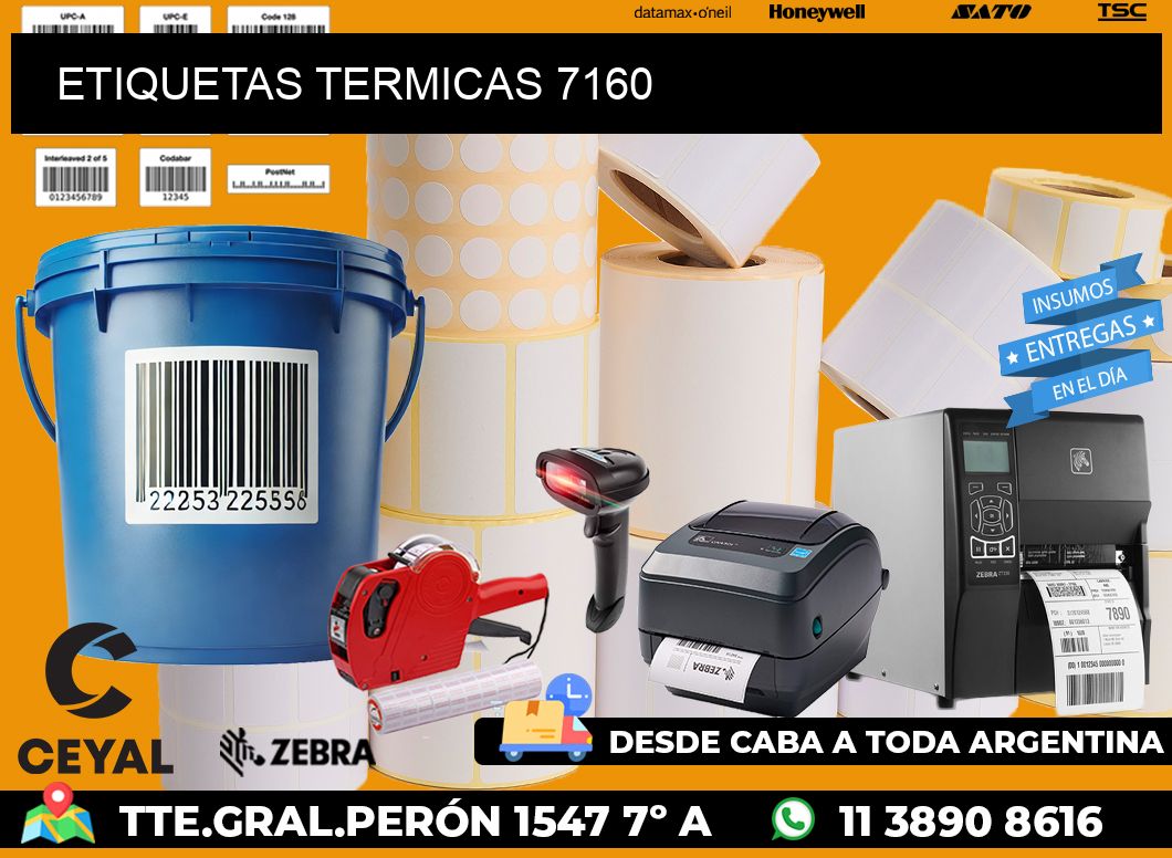 ETIQUETAS TERMICAS 7160