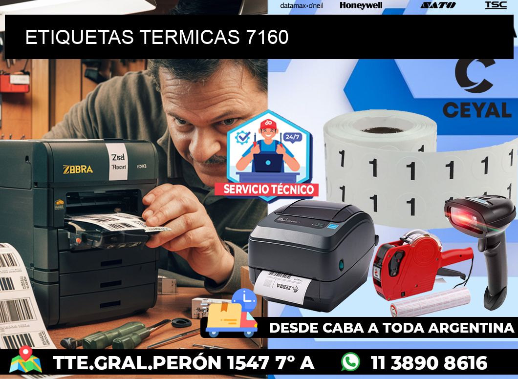 ETIQUETAS TERMICAS 7160