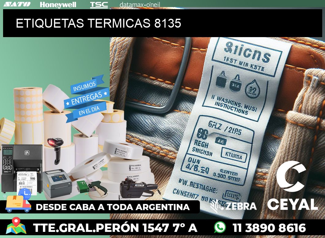 ETIQUETAS TERMICAS 8135