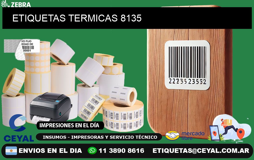 ETIQUETAS TERMICAS 8135