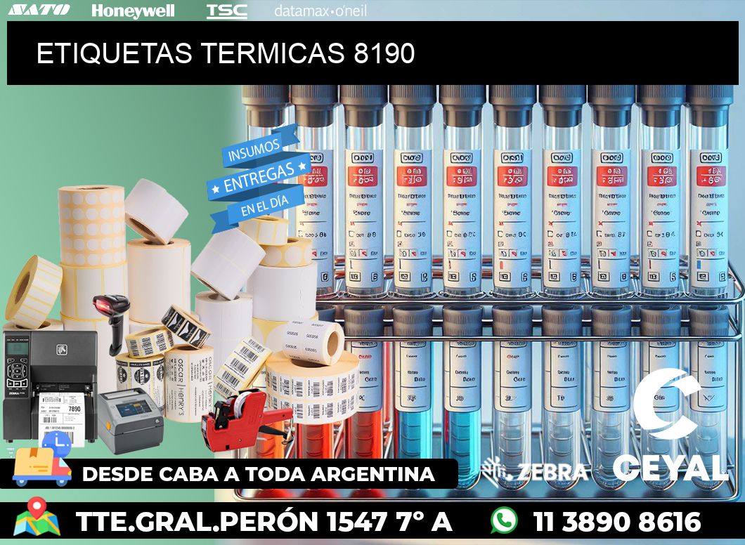 ETIQUETAS TERMICAS 8190