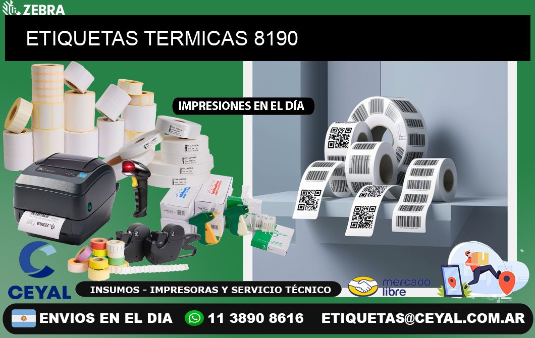 ETIQUETAS TERMICAS 8190