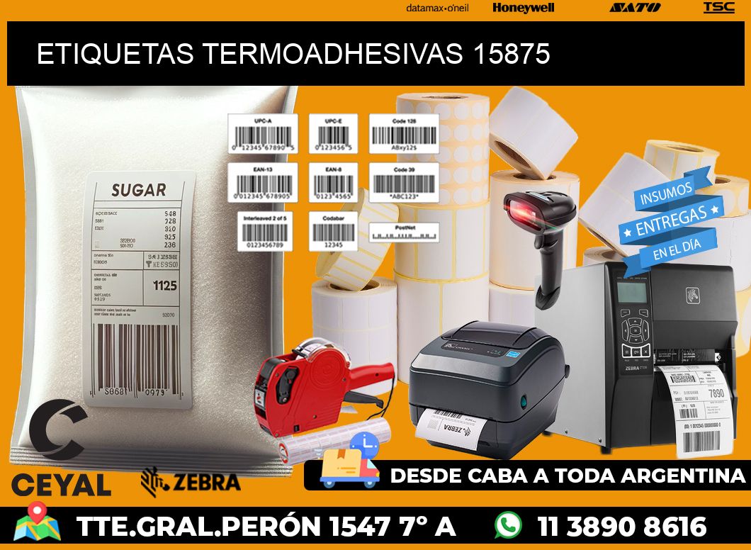 ETIQUETAS TERMOADHESIVAS 15875