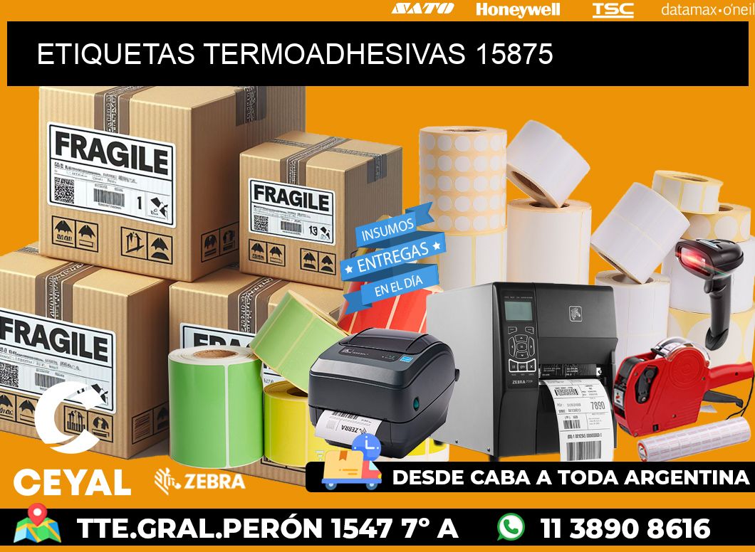 ETIQUETAS TERMOADHESIVAS 15875