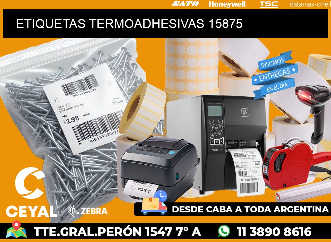 ETIQUETAS TERMOADHESIVAS 15875