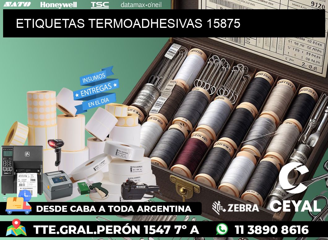 ETIQUETAS TERMOADHESIVAS 15875