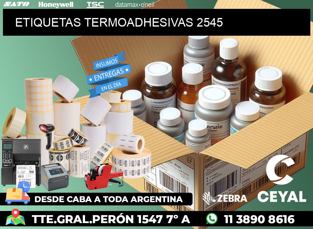 ETIQUETAS TERMOADHESIVAS 2545