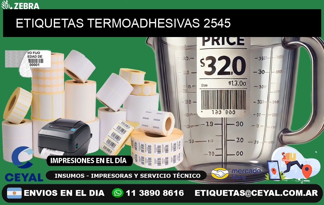 ETIQUETAS TERMOADHESIVAS 2545