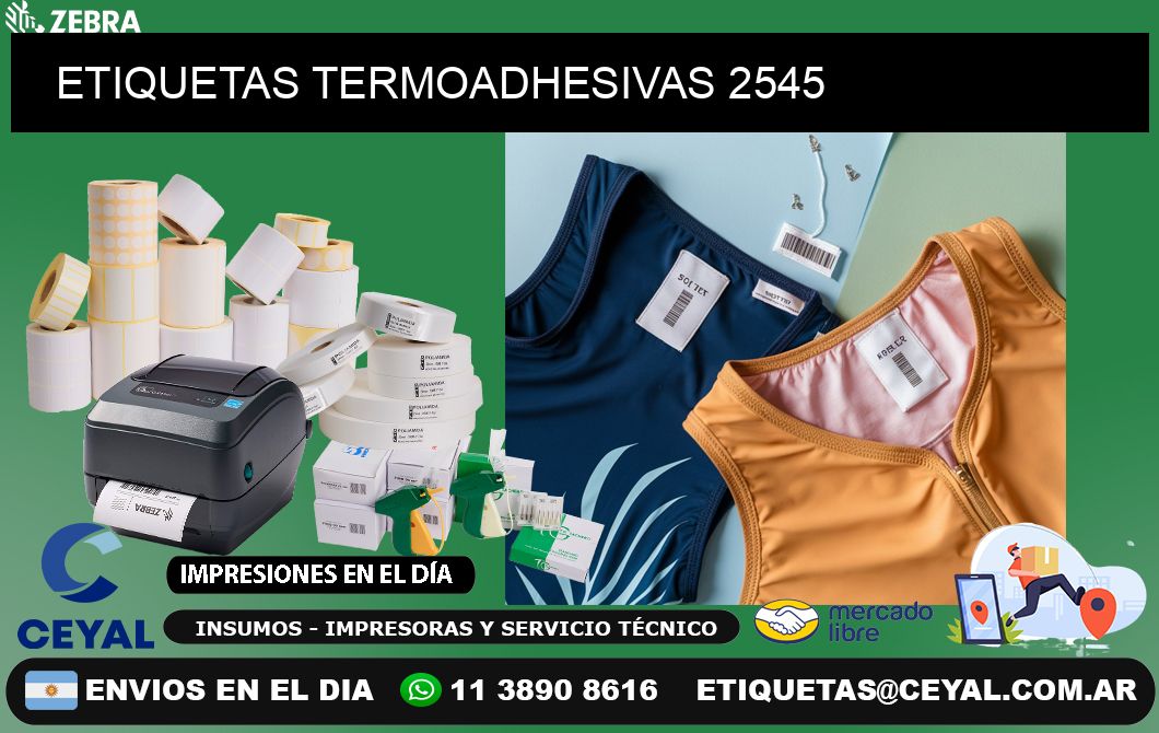 ETIQUETAS TERMOADHESIVAS 2545