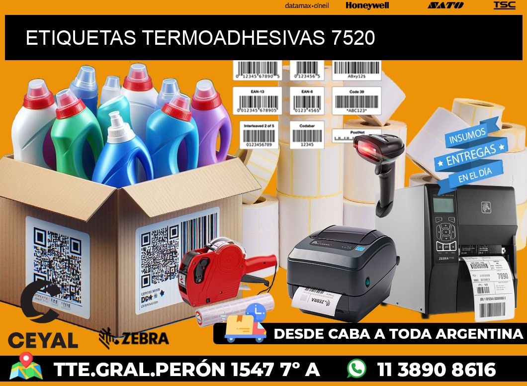 ETIQUETAS TERMOADHESIVAS 7520