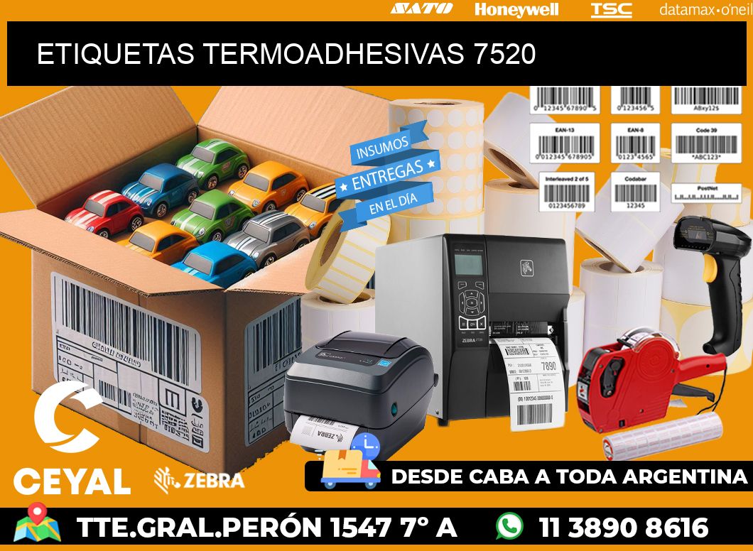 ETIQUETAS TERMOADHESIVAS 7520