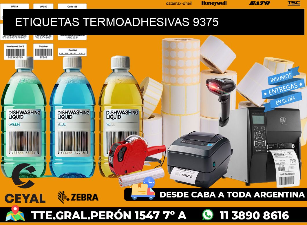 ETIQUETAS TERMOADHESIVAS 9375