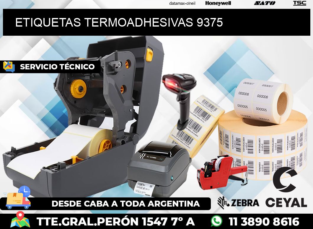 ETIQUETAS TERMOADHESIVAS 9375