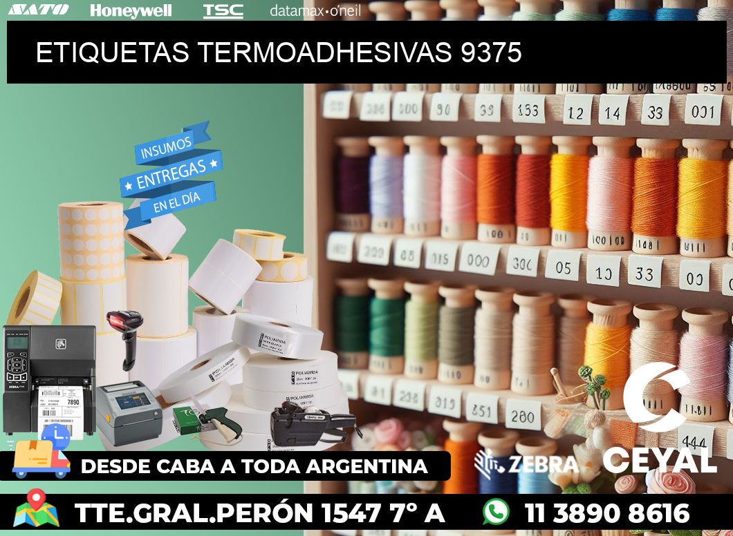 ETIQUETAS TERMOADHESIVAS 9375