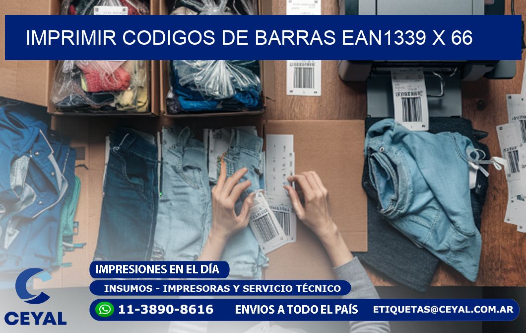 IMPRIMIR CODIGOS DE BARRAS EAN1339 x 66