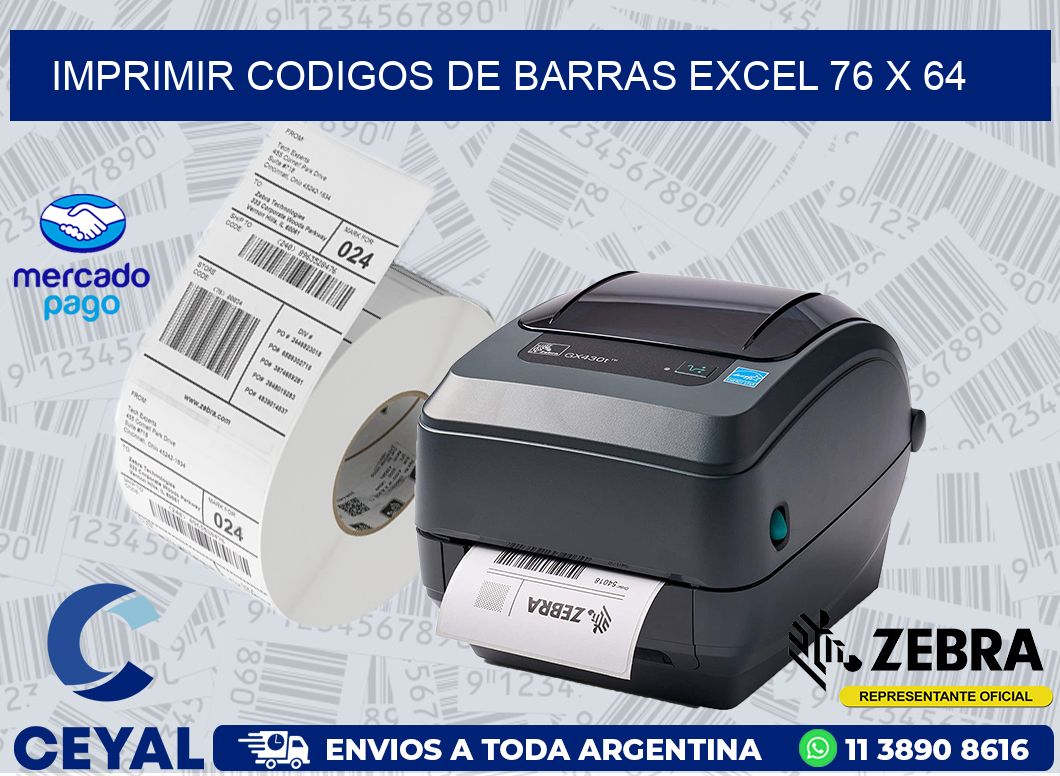 IMPRIMIR CODIGOS DE BARRAS EXCEL 76 x 64