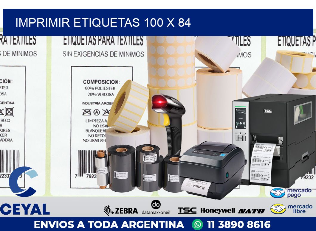 IMPRIMIR ETIQUETAS 100 x 84