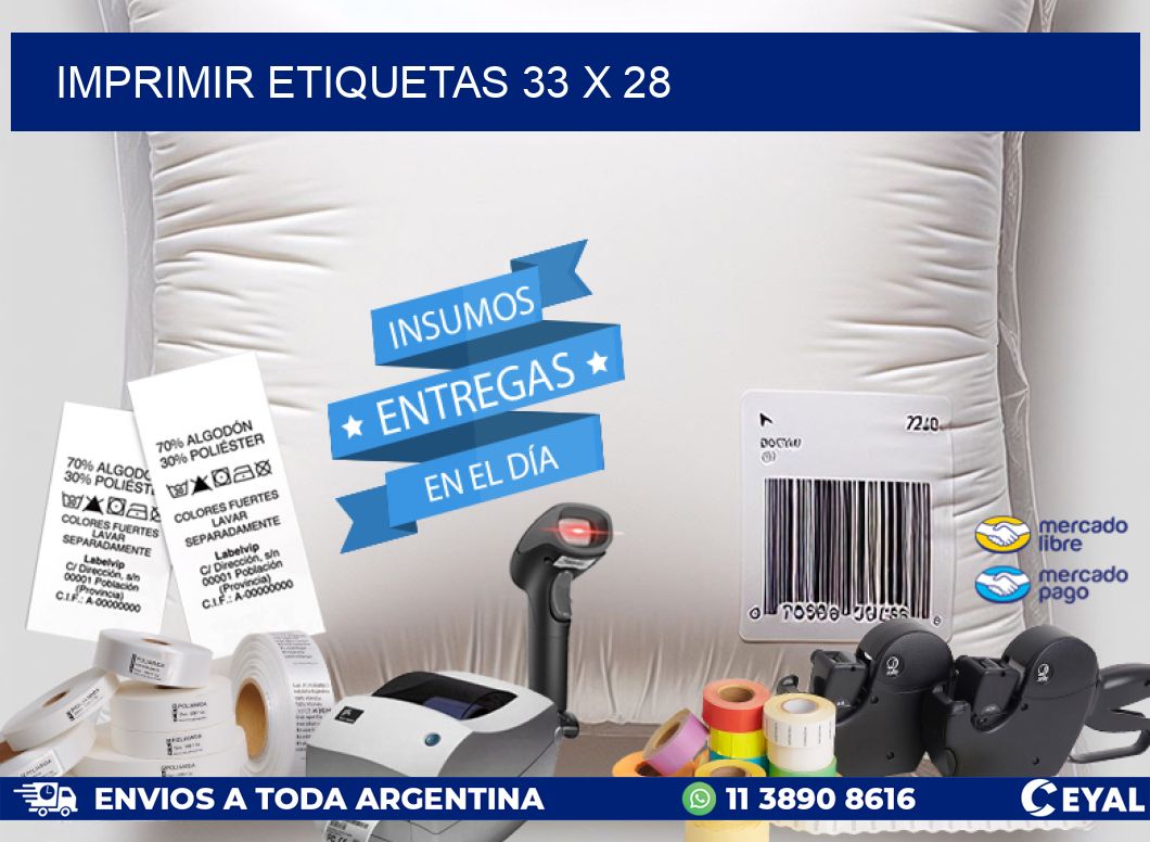 IMPRIMIR ETIQUETAS 33 x 28