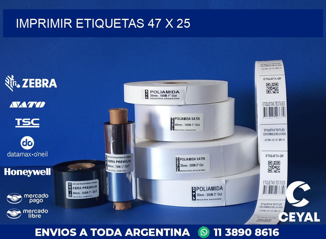 IMPRIMIR ETIQUETAS 47 x 25