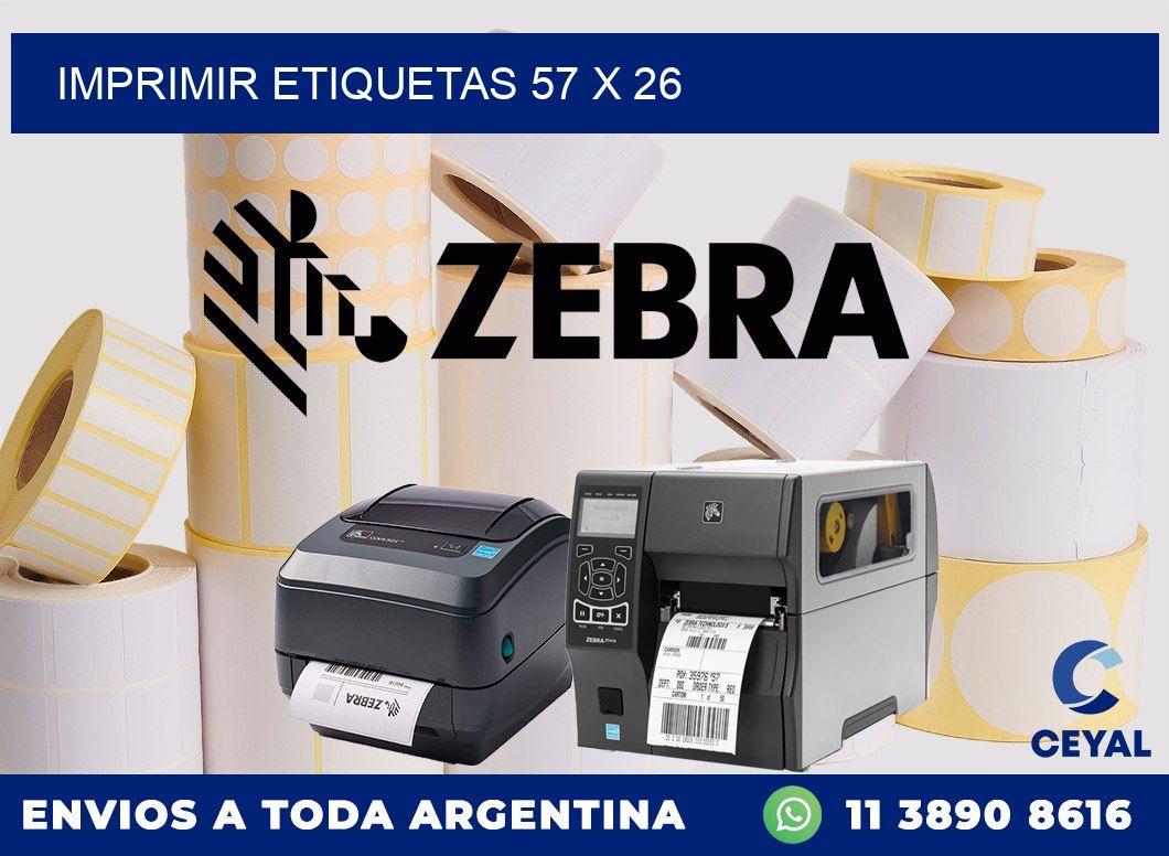 IMPRIMIR ETIQUETAS 57 x 26