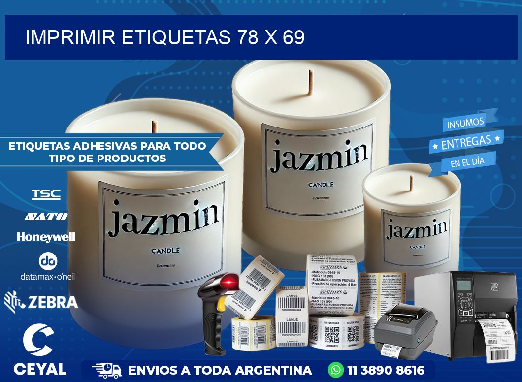 IMPRIMIR ETIQUETAS 78 x 69