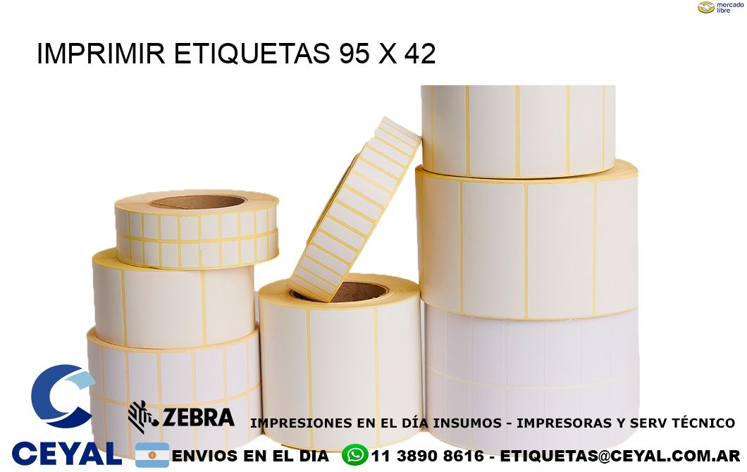 IMPRIMIR ETIQUETAS 95 x 42