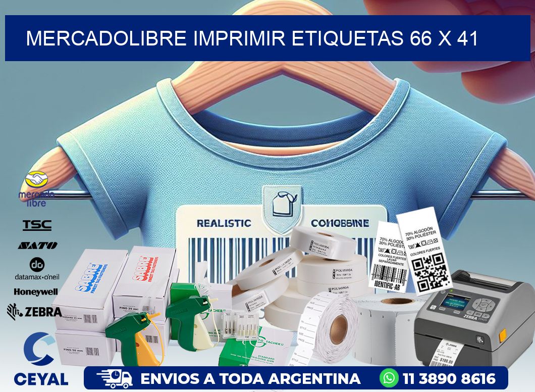 MERCADOLIBRE IMPRIMIR ETIQUETAS 66 x 41