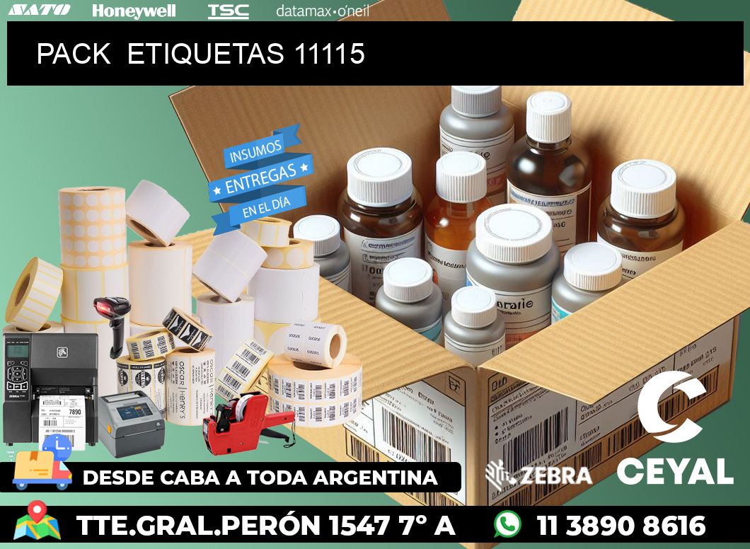 PACK  ETIQUETAS 11115