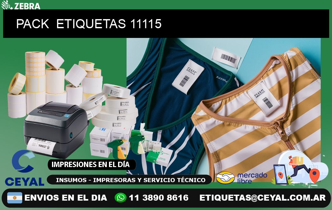 PACK  ETIQUETAS 11115