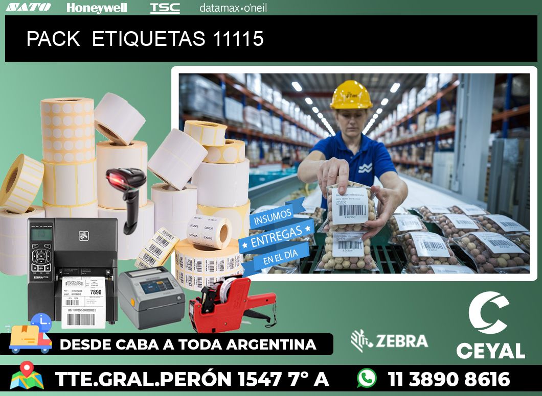 PACK  ETIQUETAS 11115