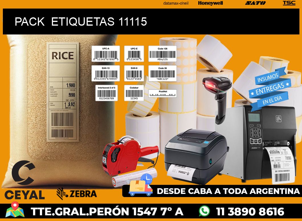 PACK  ETIQUETAS 11115