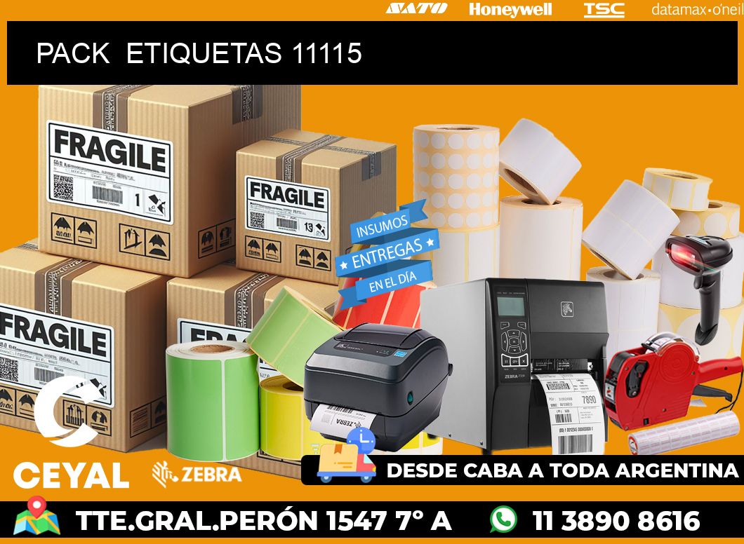 PACK  ETIQUETAS 11115