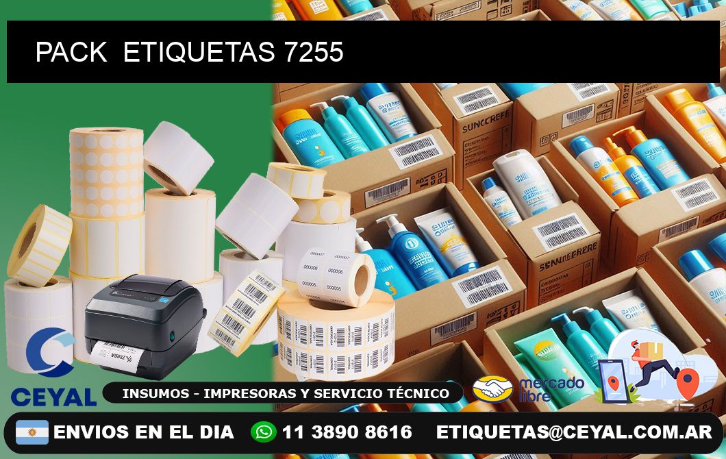 PACK  ETIQUETAS 7255