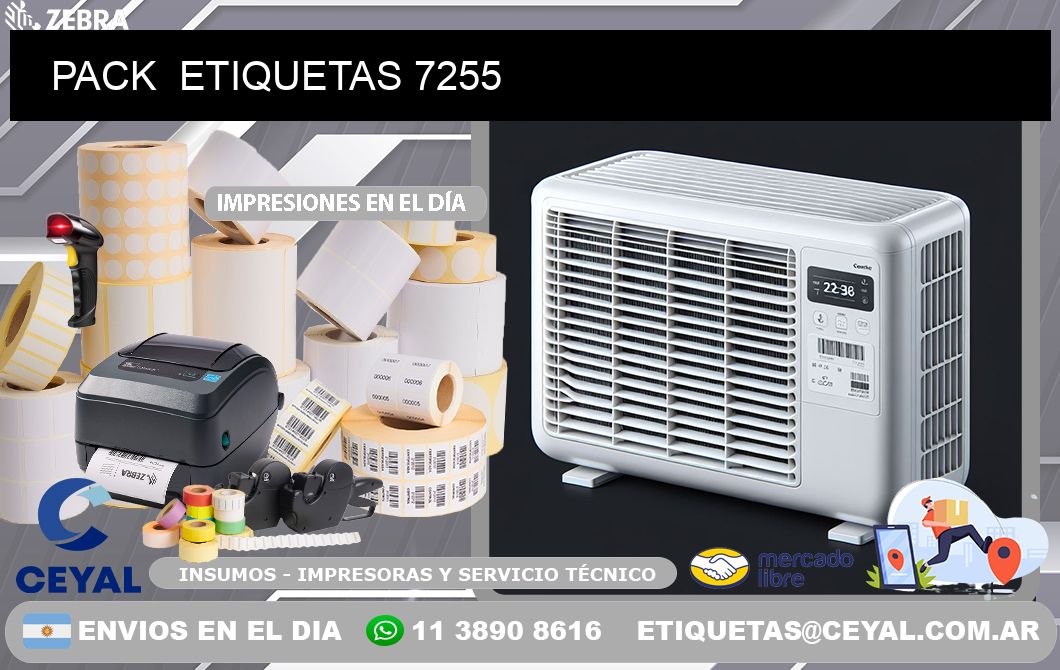 PACK  ETIQUETAS 7255