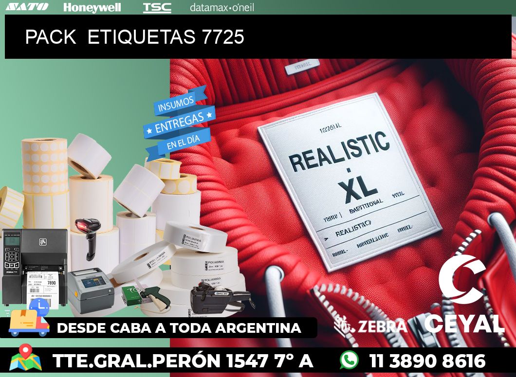 PACK  ETIQUETAS 7725