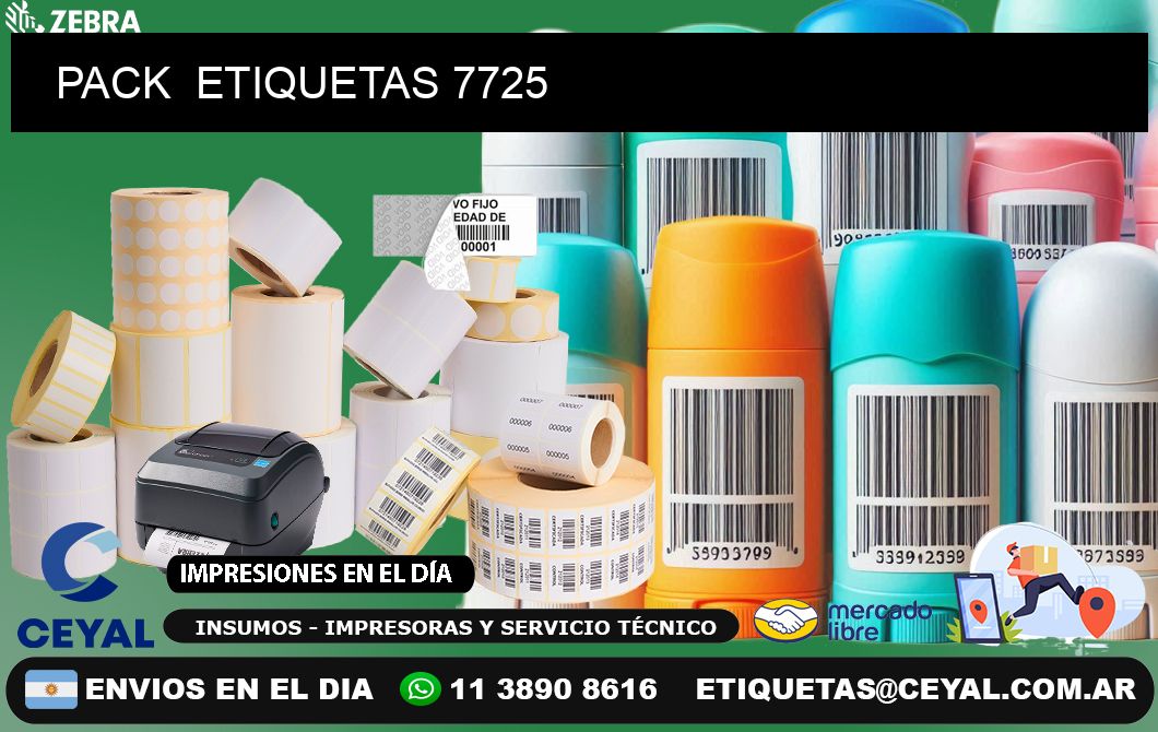 PACK  ETIQUETAS 7725