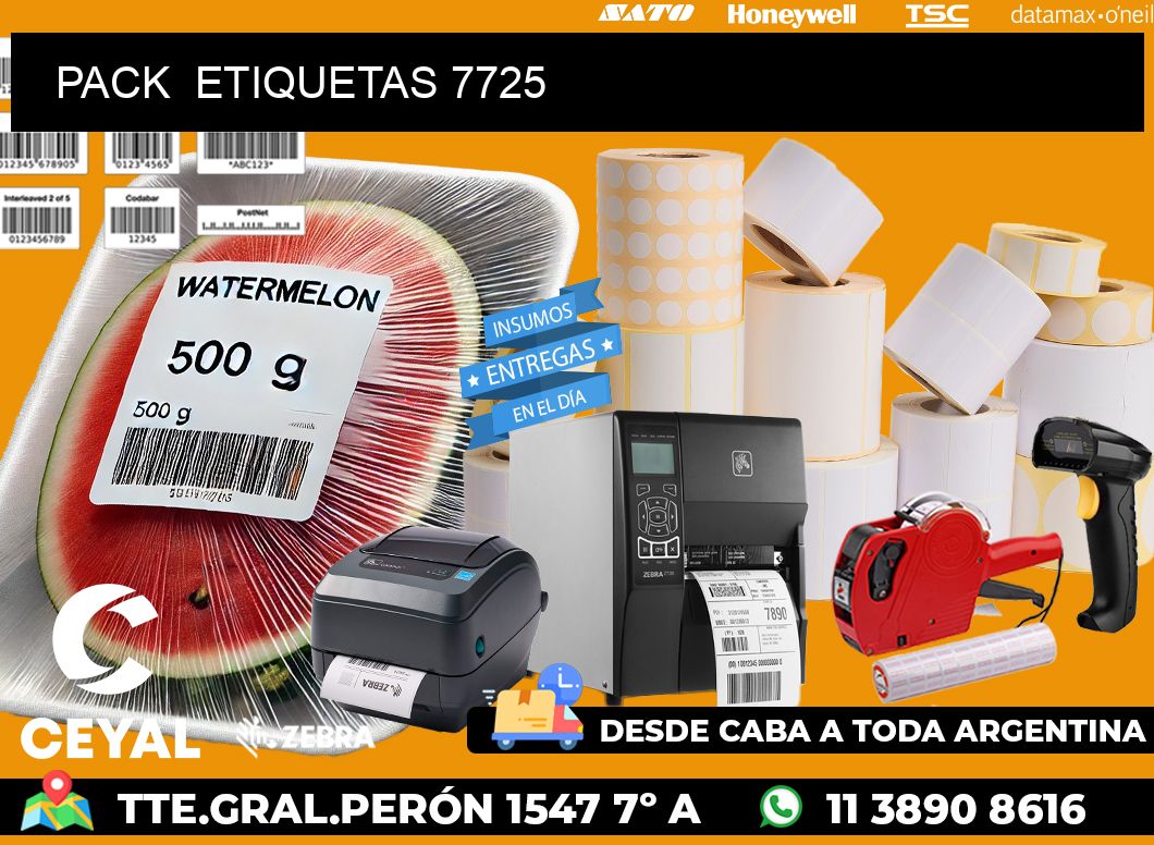 PACK  ETIQUETAS 7725