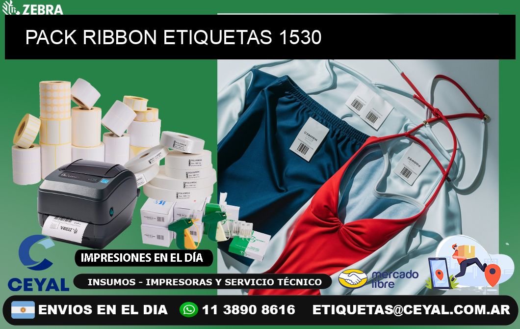 PACK RIBBON ETIQUETAS 1530