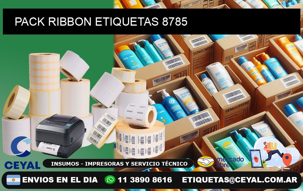 PACK RIBBON ETIQUETAS 8785