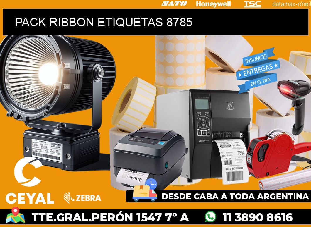 PACK RIBBON ETIQUETAS 8785